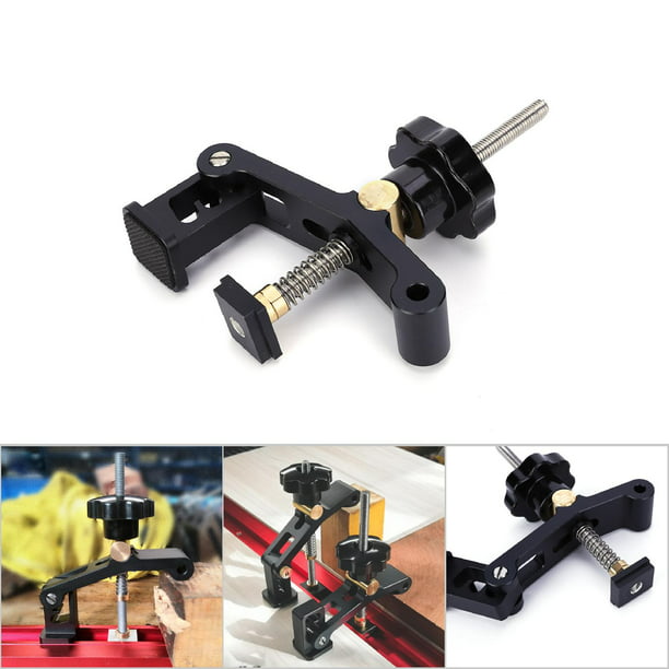 Woodworking Chute Plate Clamp Adjustable In Three Steps for Woodworking Workshop Durable Woodworking Press Plate Sliding Chute Holder 
